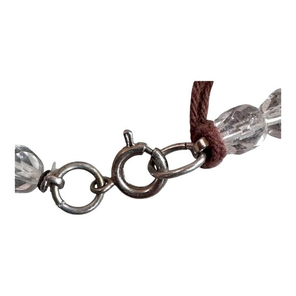 Vintage Richard Palan Stephan Adrian Paris Glass Crystal Beaded Necklace NEW - Picture 4 of 9